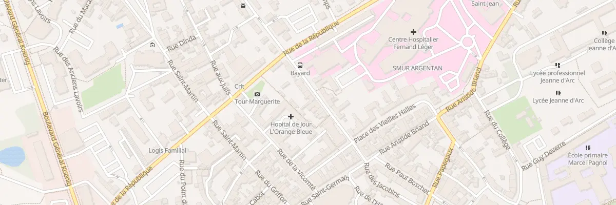Plan du 19 Rue de la Poterie à Argentan
