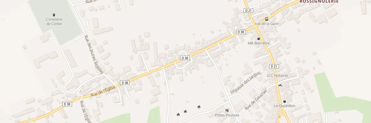 Plan du 41 Rue de L Eglise à Conlie