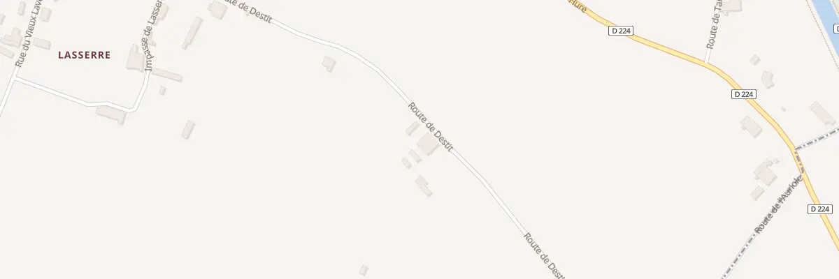 Plan du 3 Destit à Fontet