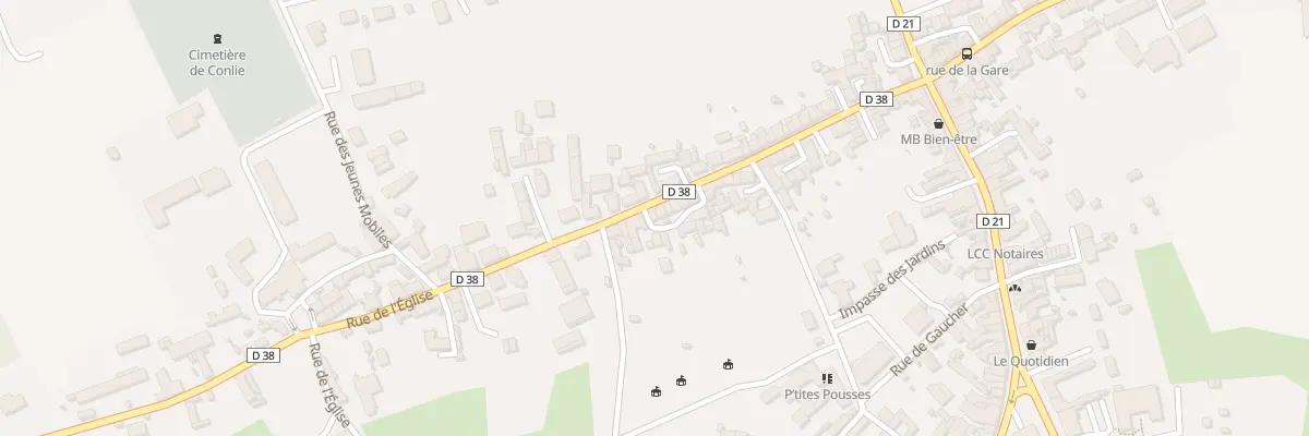 Plan du 47 Rue de L Eglise à Conlie