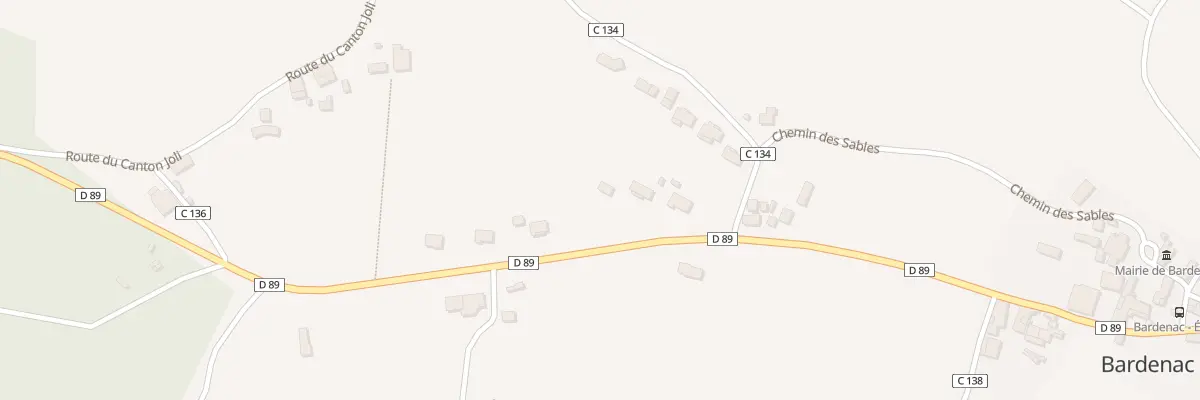 Plan du 10 Rte du Stade à Bardenac