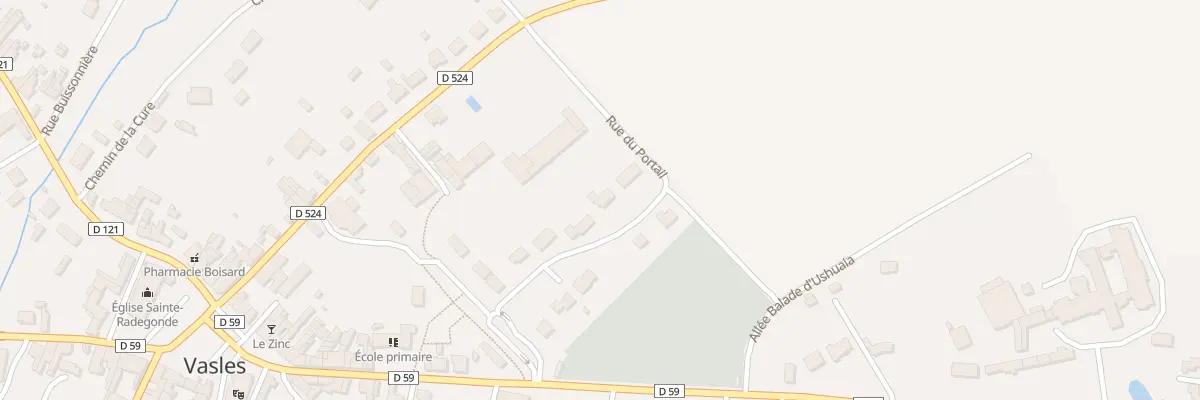 Plan du 9 Rue du Portail à Vasles