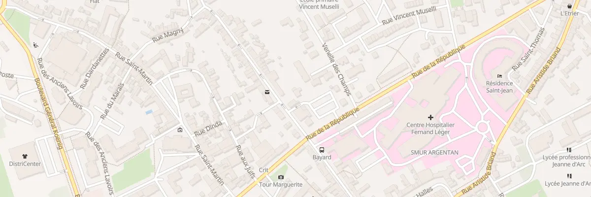 Plan du 28 Rue de la Poterie à Argentan