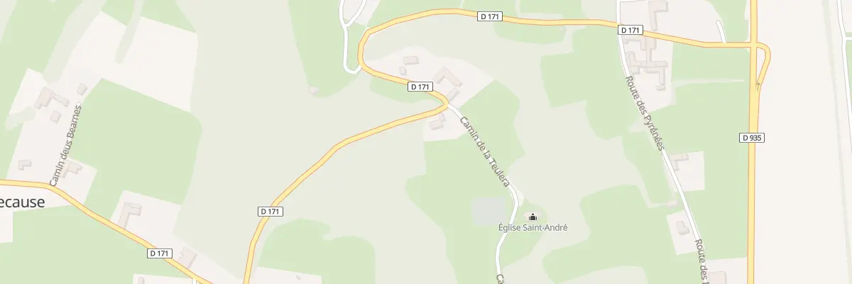 Plan du 1 Cami de la Teulera à Soublecause