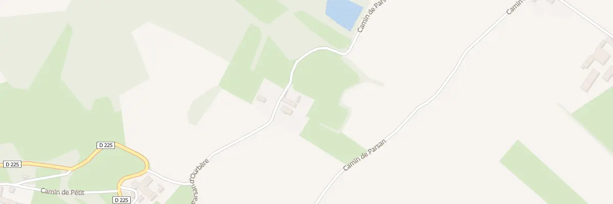 Plan du 415 Cami de Parsan d’Ourbere à Montaner