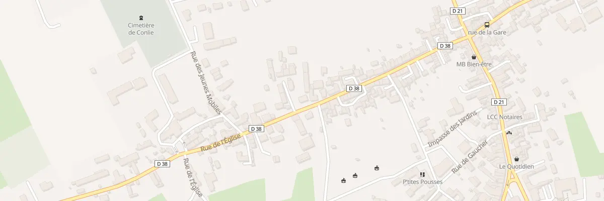 Plan du 50 Rue de L Eglise à Conlie