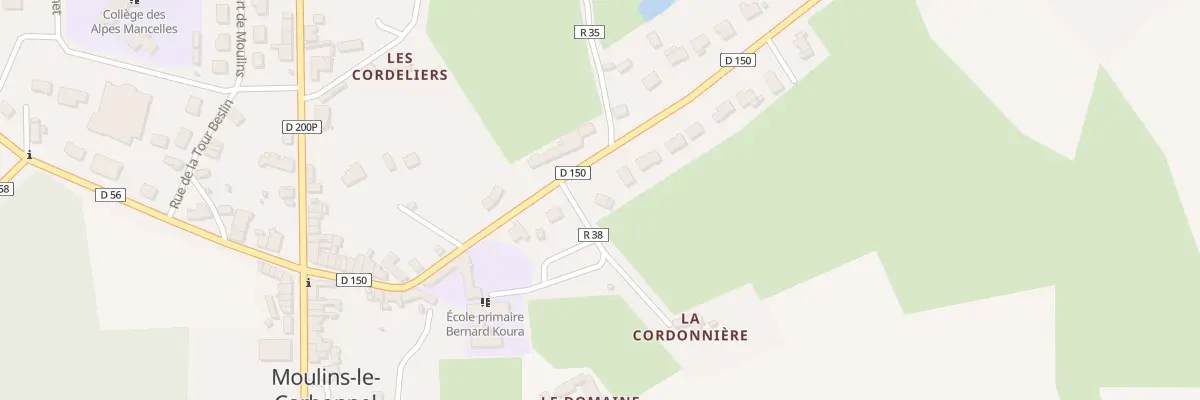 Plan du 14 Rue de la Poterie à Moulins-le-Carbonnel