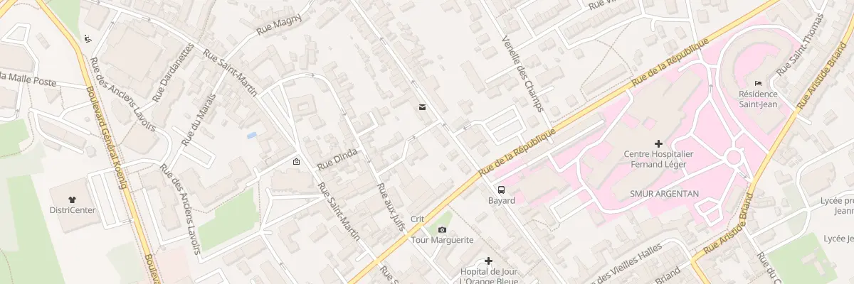 Plan du 33 Rue de la Poterie à Argentan