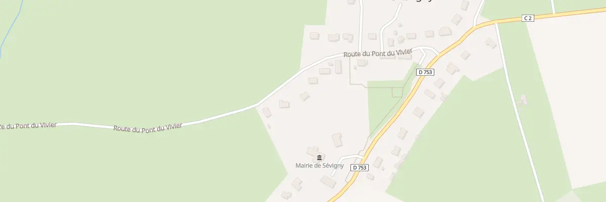 Plan du 15 Rte du Pont du Vivier à Sévigny