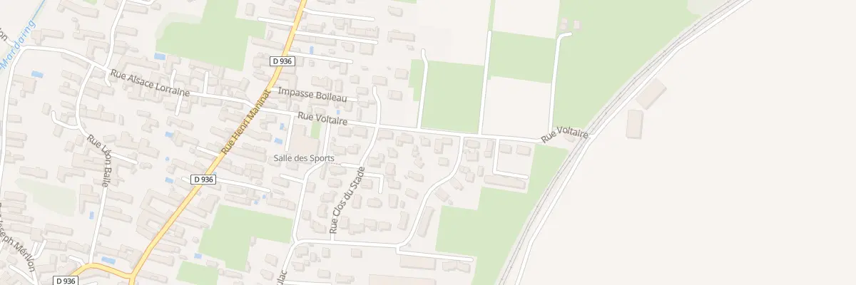 Plan du 2 Rue Voltaire à Ossun