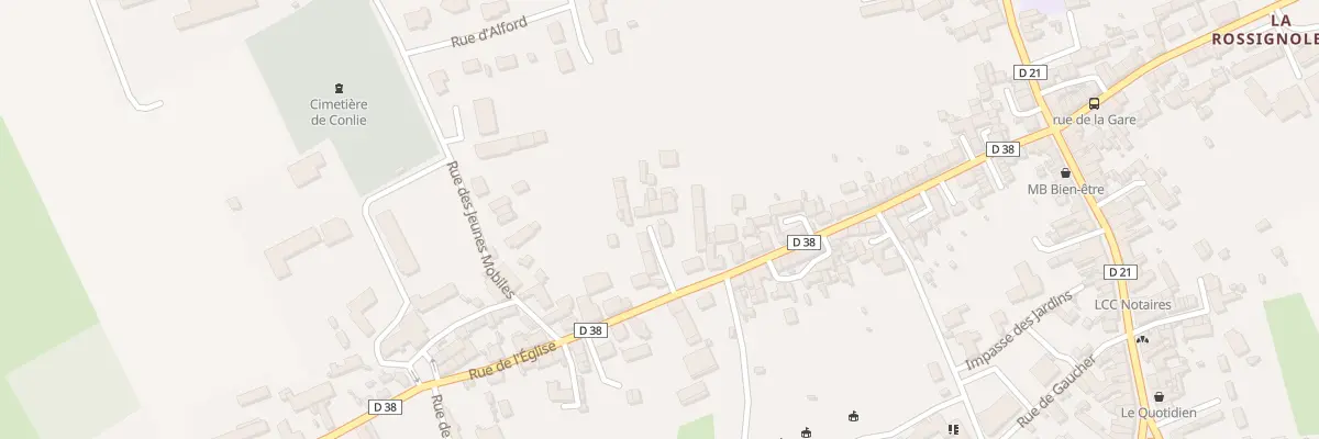 Plan du 60 Rue de L Eglise à Conlie