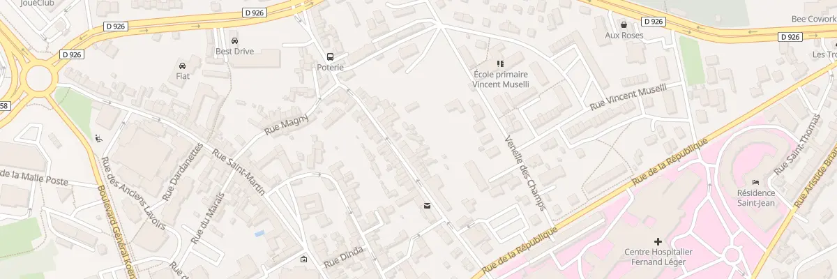 Plan du 50 Rue de la Poterie à Argentan