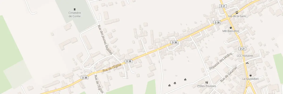 Plan du 54 Rue de L Eglise à Conlie