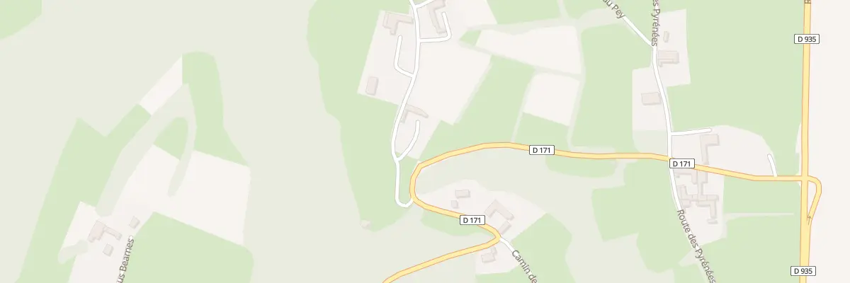 Plan du 1 Che de Berdoulet à Soublecause