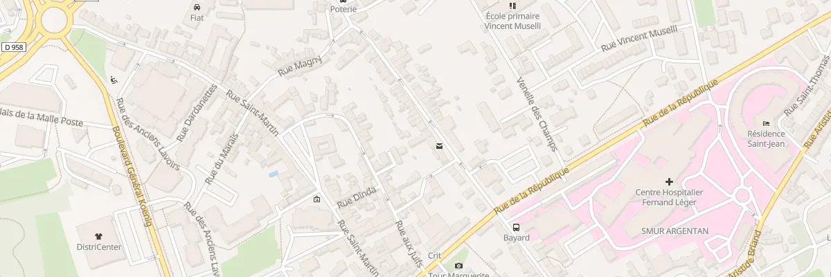 Plan du 45 Rue de la Poterie à Argentan