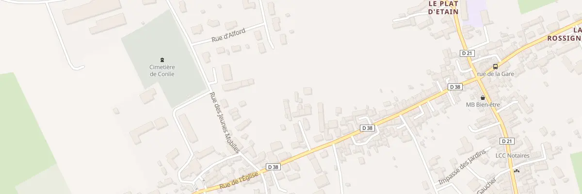 Plan du 58 Rue de L Eglise à Conlie