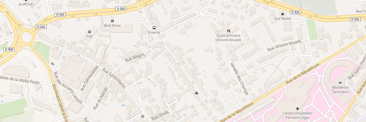 Plan du 52 Rue de la Poterie à Argentan