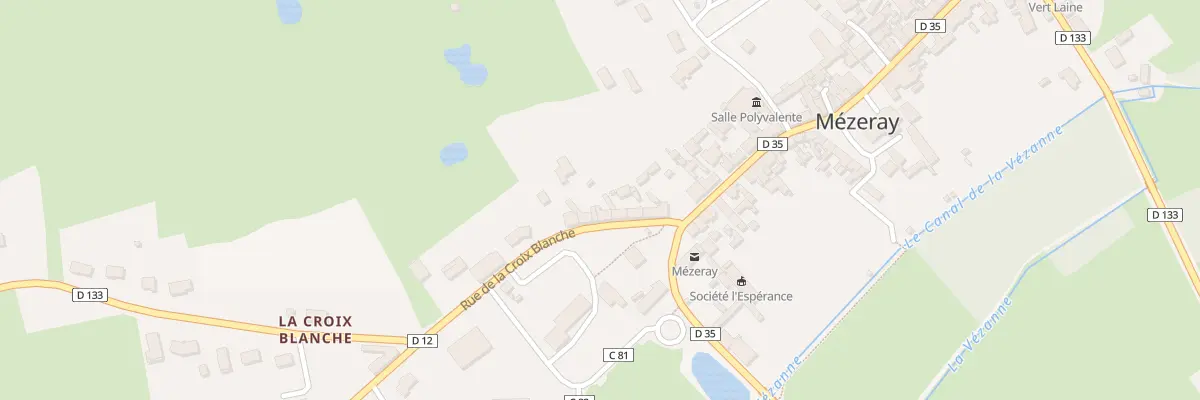 Plan du 9 Rue de la Croix Blanche à Mézeray