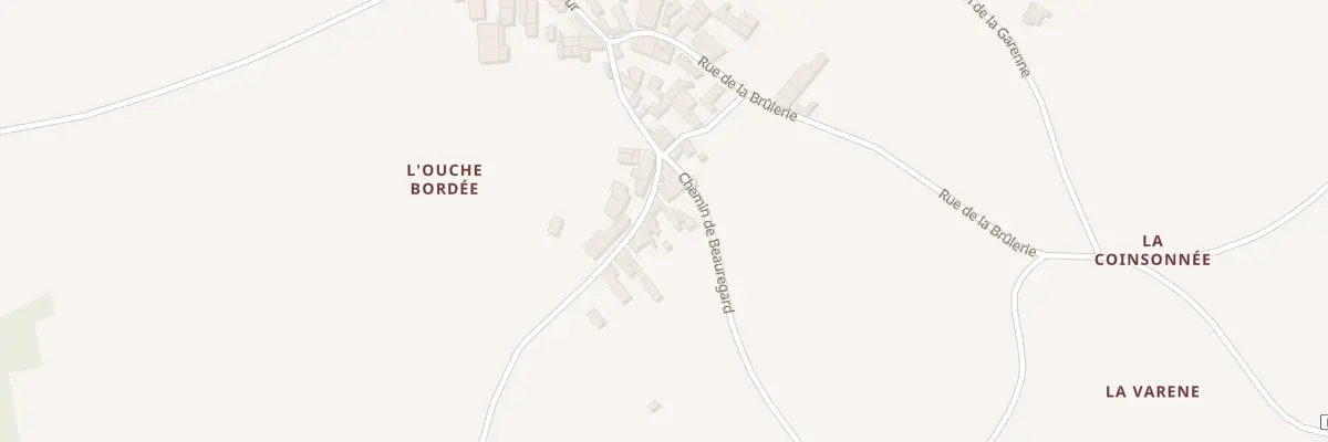 Plan du 3 Che de Tafforin à Longré