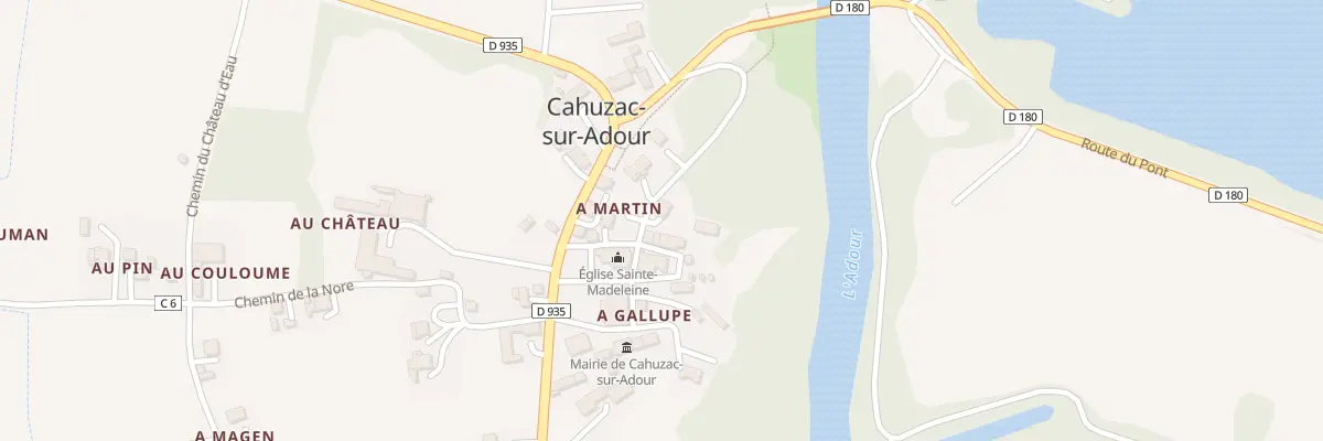 Plan du 1 Che de l’Adour à Cahuzac-sur-Adour