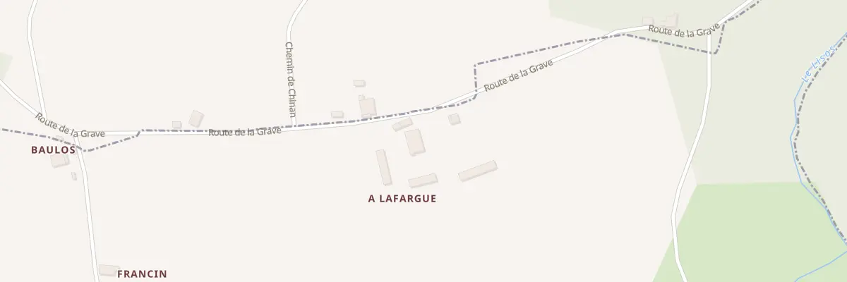 Plan du 42 A Lafargue à Aillas