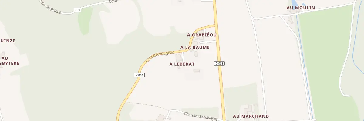 Plan du 5009 A Leberat à Goux