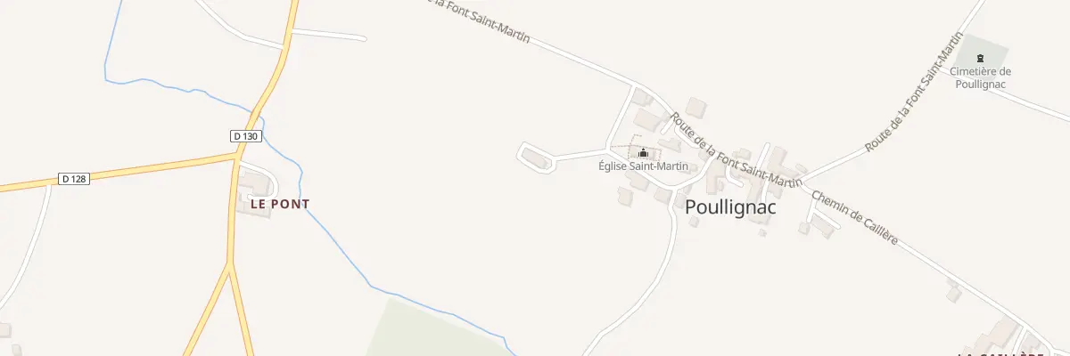 Plan du 5011 Le Bourg à Poullignac