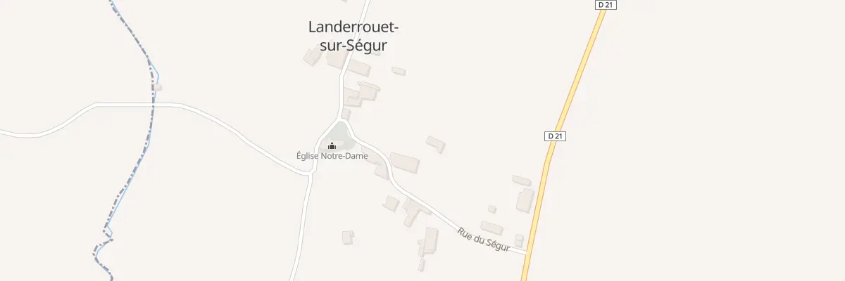 Plan du 8 Le Bourg Nord à Landerrouet-sur-Ségur
