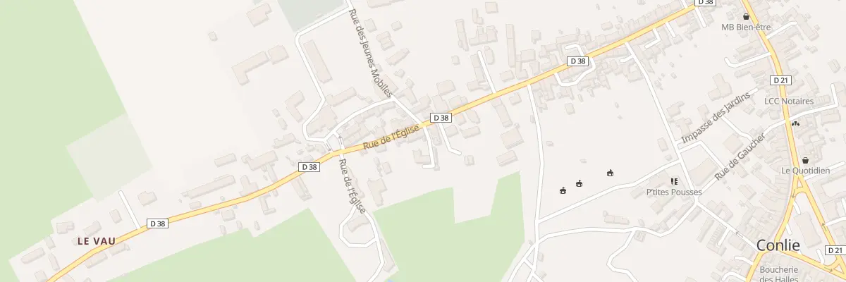 Plan du 71 Rue de L Eglise à Conlie