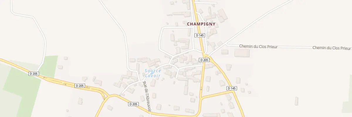 Plan du 1 Rue de la fontaine à Souzay-Champigny