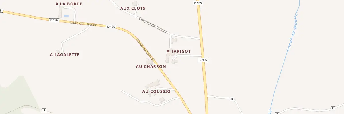 Plan du 5020 A Tarigot à Goux