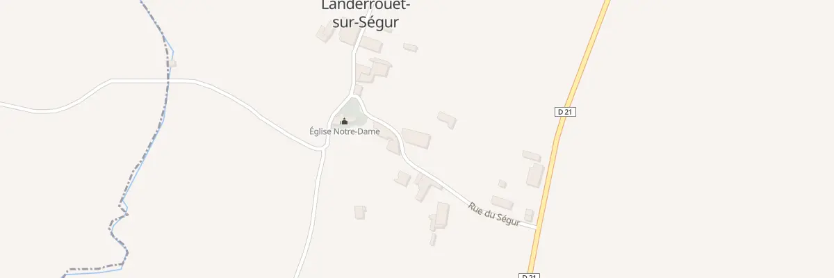 Plan du 6 Le Bourg Nord à Landerrouet-sur-Ségur