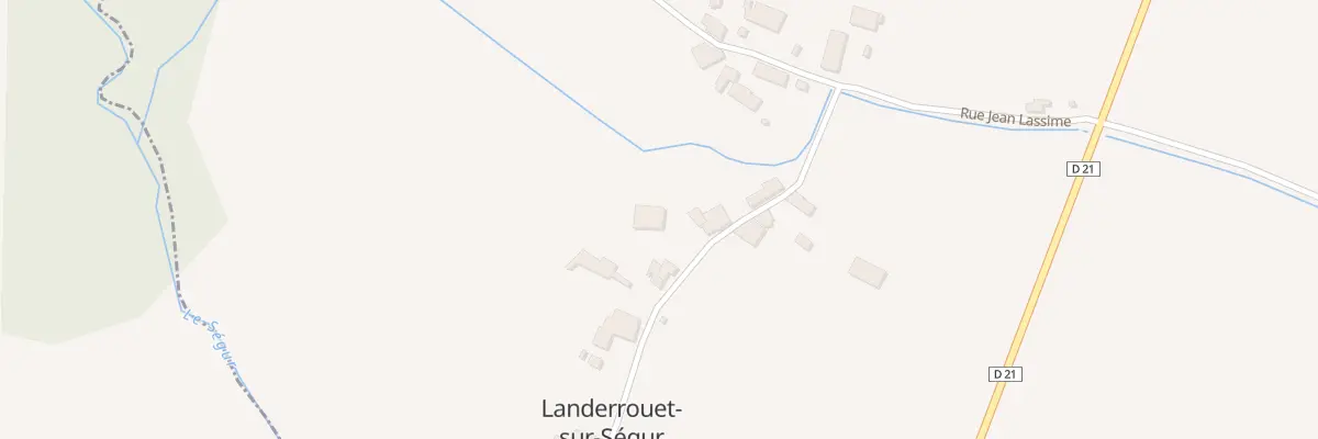 Plan du 25 Le Bourg Nord à Landerrouet-sur-Ségur