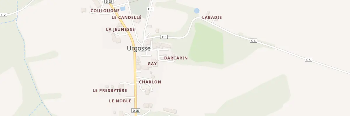 Plan du 130 Qua au Village à Urgosse