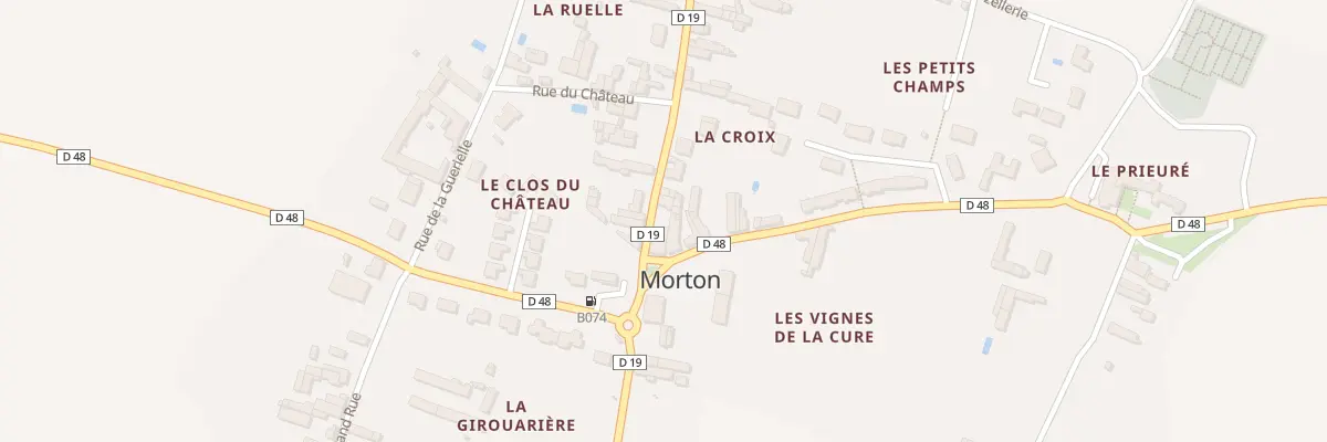 Plan du 1 Pl de la République à Morton