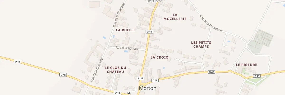 Plan du 2 Rue du Château à Morton