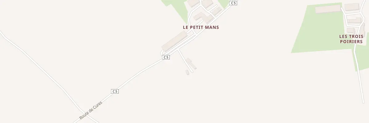 Plan du 1250 Rte de Cures à Bernay-Neuvy-en-Champagne