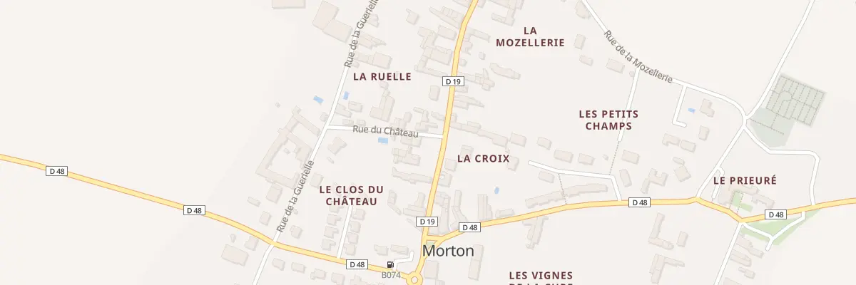 Plan du 1 Rue du Château à Morton