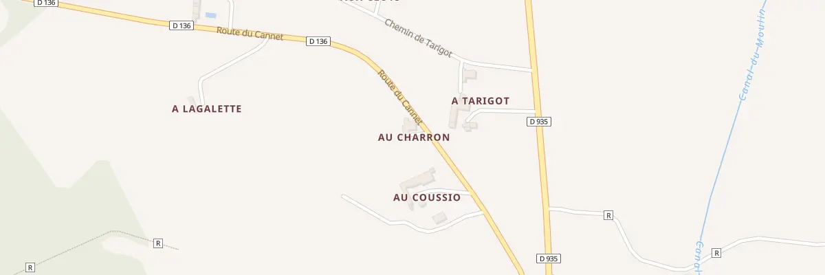 Plan du 5026 Au Charron à Goux