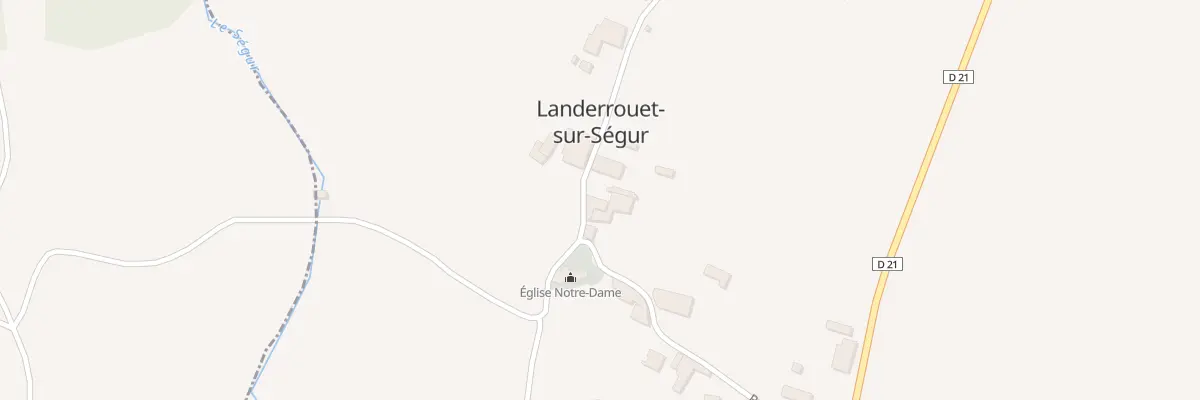 Plan du 14 Le Bourg Nord à Landerrouet-sur-Ségur