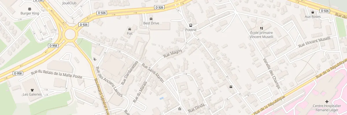 Plan du 6 Rue Magny à Argentan