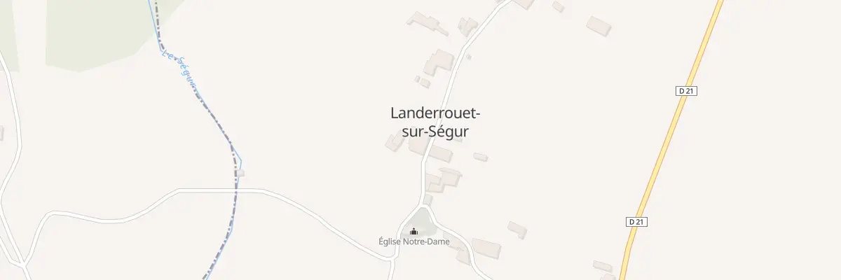 Plan du 13 Le Bourg Nord à Landerrouet-sur-Ségur