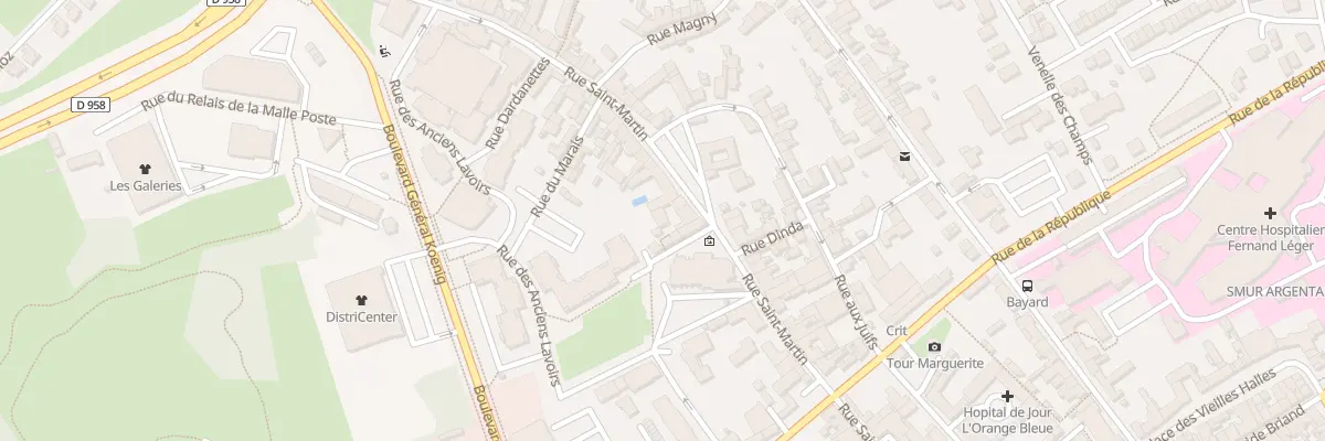 Plan du 13B Rue des Fontaines à Argentan
