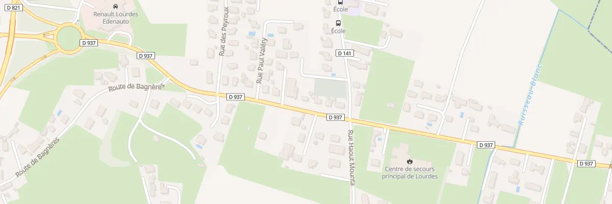 Plan du 51 Rte de Bagnères à Lourdes
