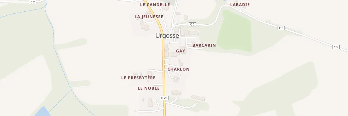 Plan du 40 Rte de Riscle à Urgosse
