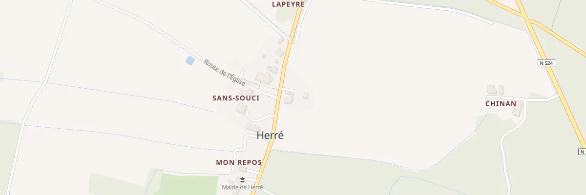 Plan du 3 Au Village à Herré
