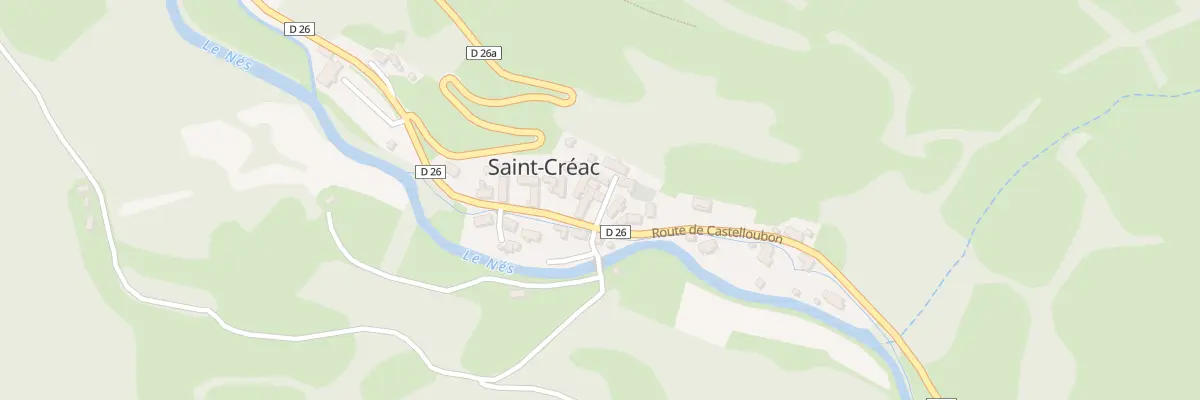 Plan du 5020 Le Village à Saint-Créac