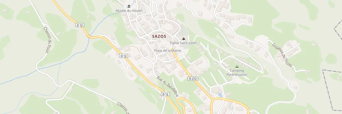 Plan du 5023 Le Bourg à Sazos