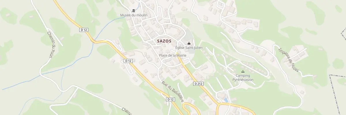 Plan du 5023A Le Bourg à Sazos