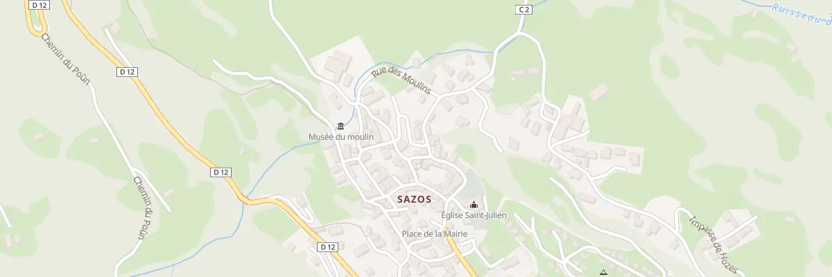 Plan du 5128 Le Bourg à Sazos